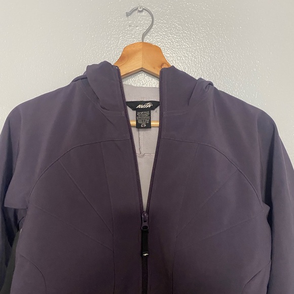Avia Women's Purple Hooded Jacket 2 Pockets Size S - Picture 4 of 5